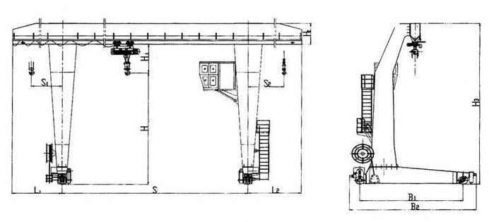 L型电动葫芦糖心视频免费看机结构图